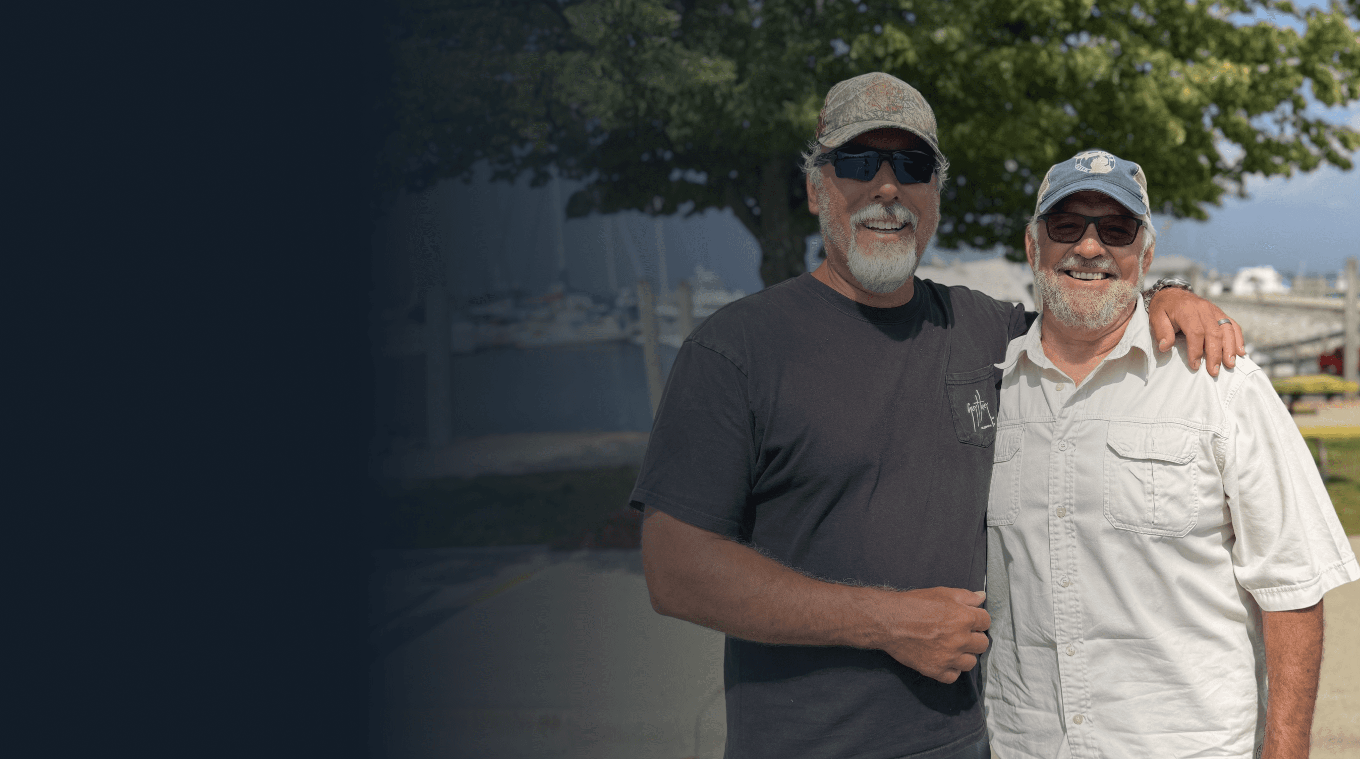 Captain Tom with a happy client