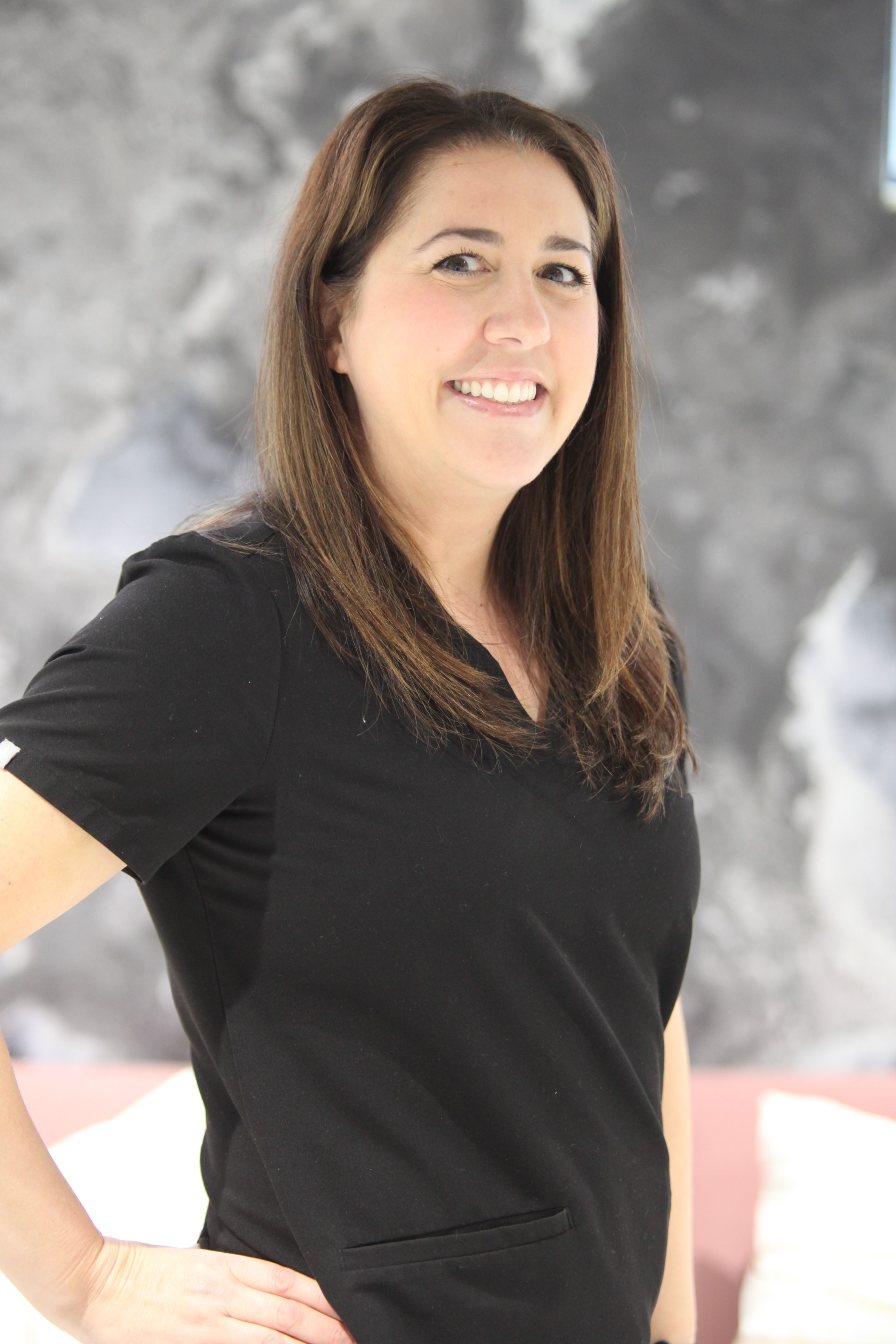 Girl with a bright white smile