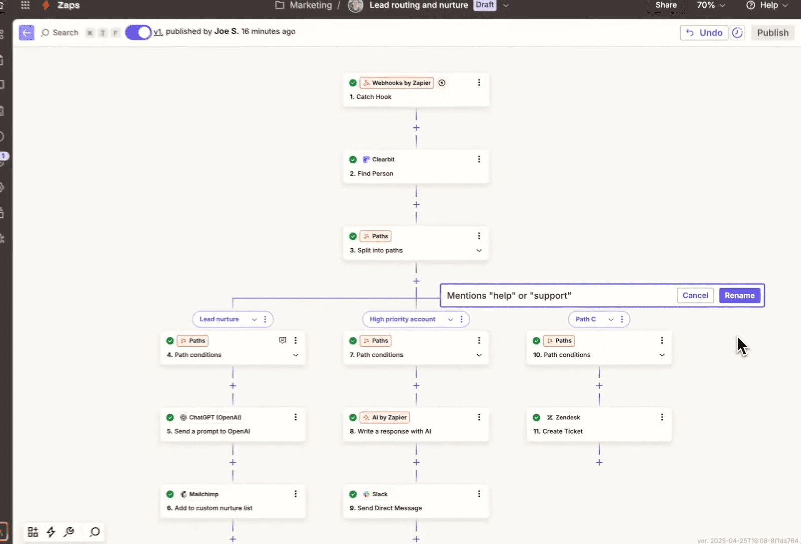 Zaiper workflow