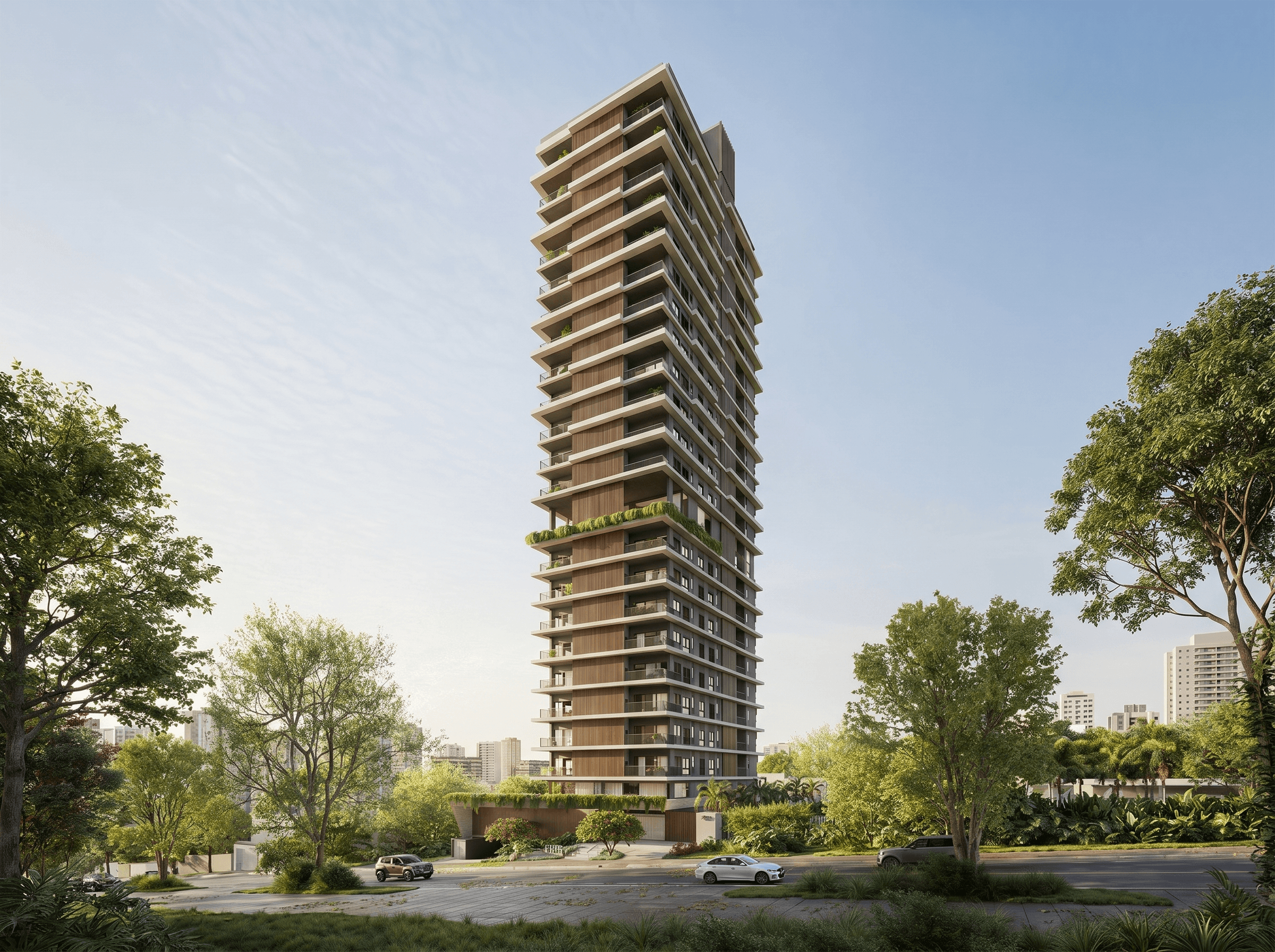 Mulher em ambiente moderno – Axis Apartamentos Maringá