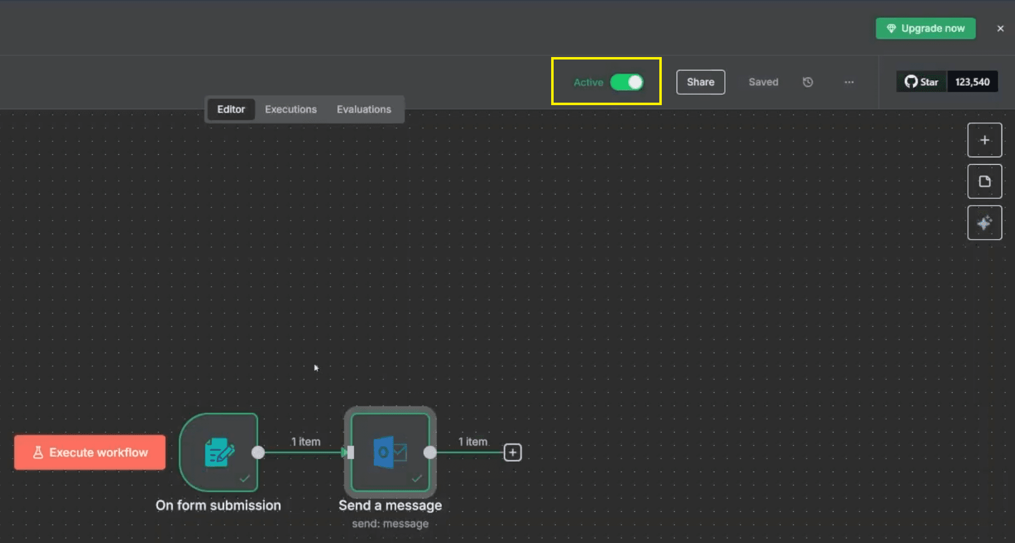 Activate workflow 