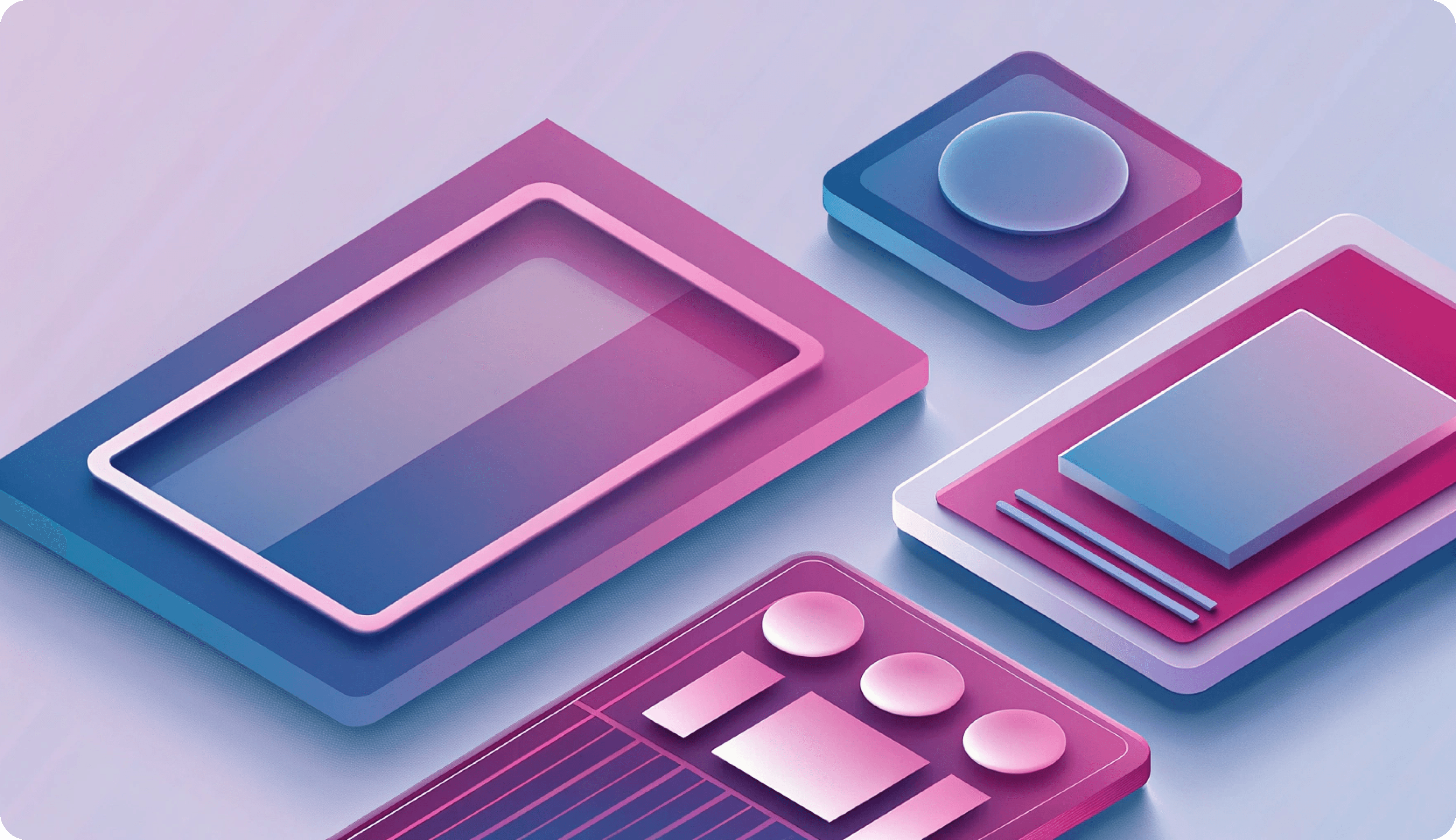 Visual representation of reducing complexity in UI design