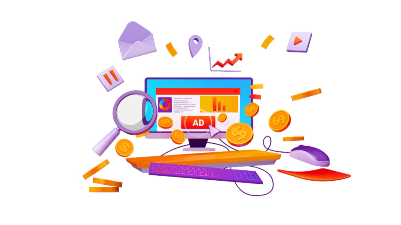 3d illustration of ppc management services icon