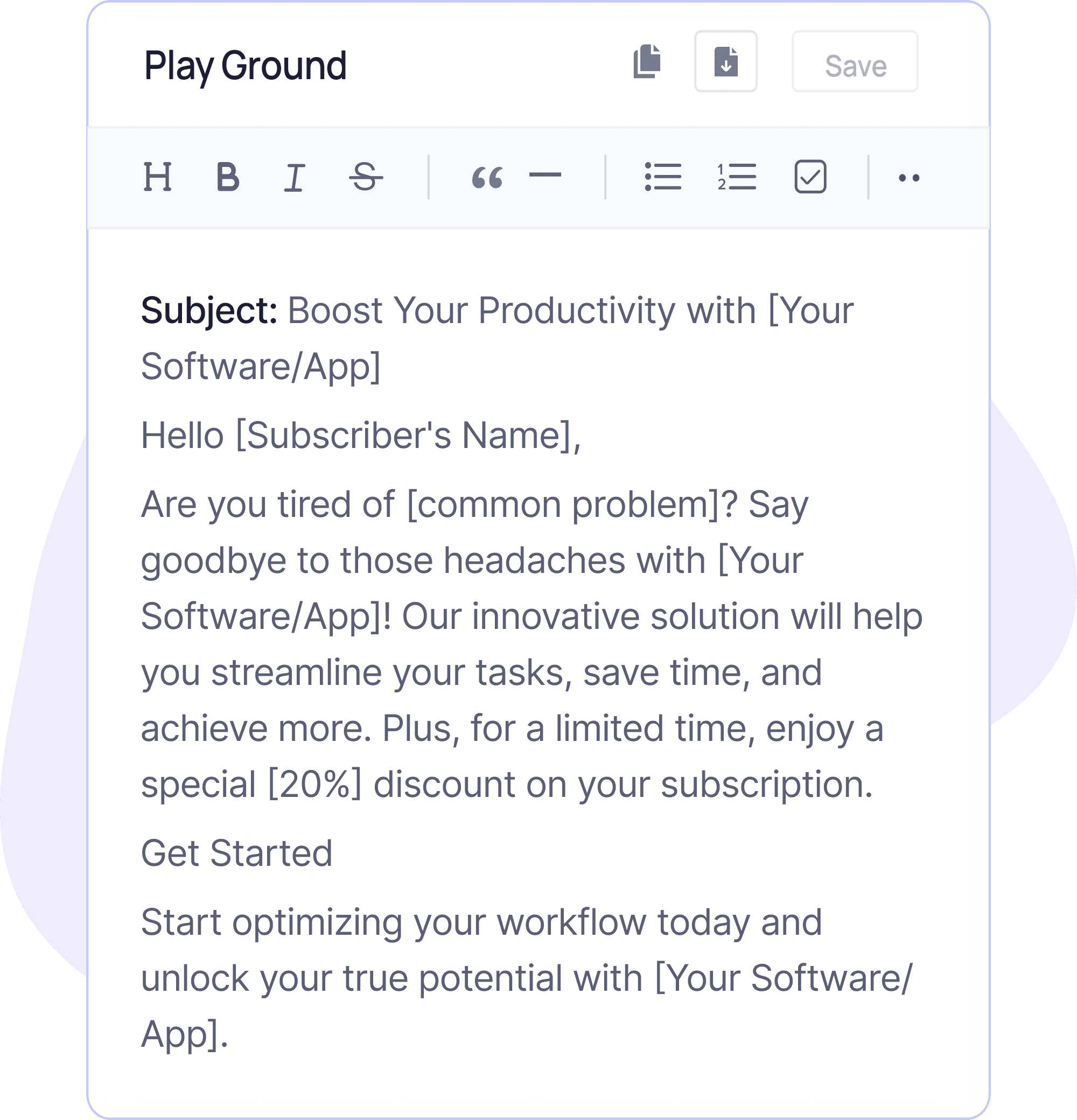 Promotional Email Generator Step - 3