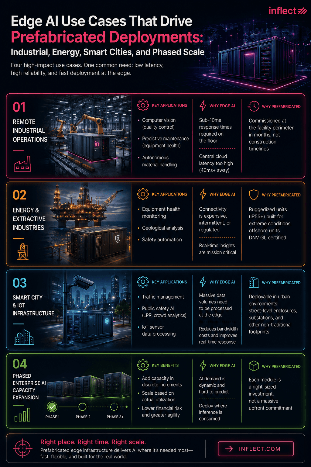 Edge AI Use Cases That Drive Prefabricated Deployments: Industrial, Energy, Smart Cities, and Phased Scale