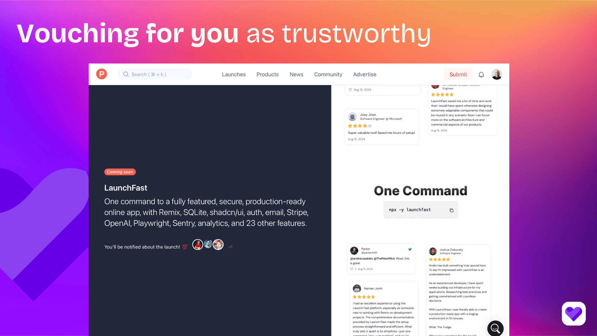 Andre Casal's Product Hunt page