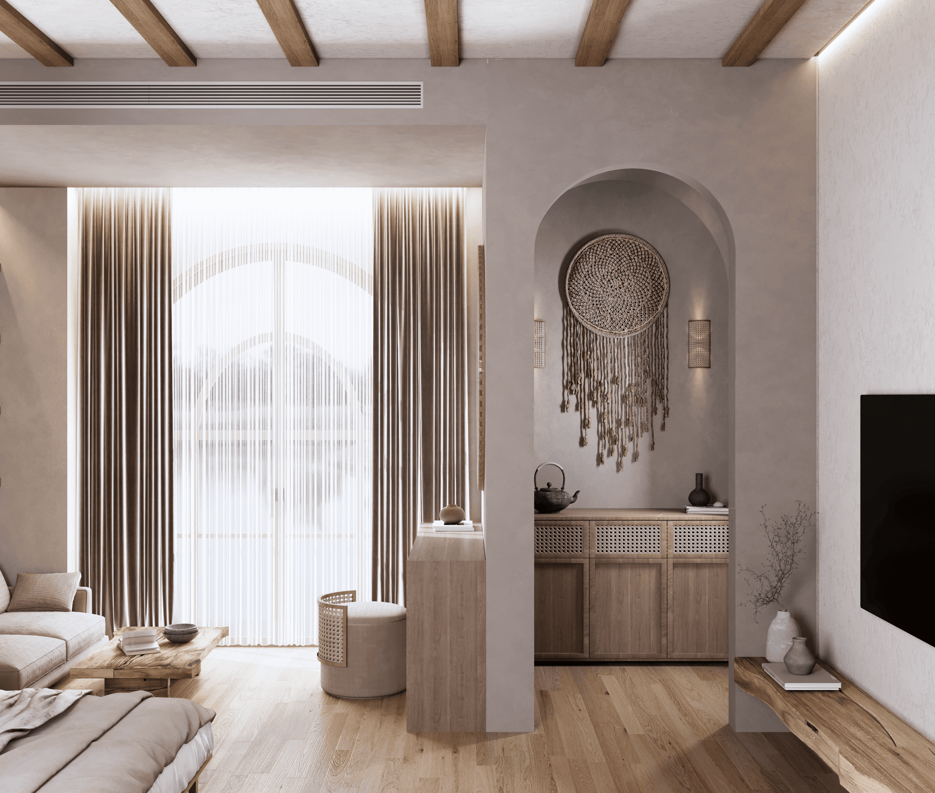 Project showcase image featuring a modern, refined interior.