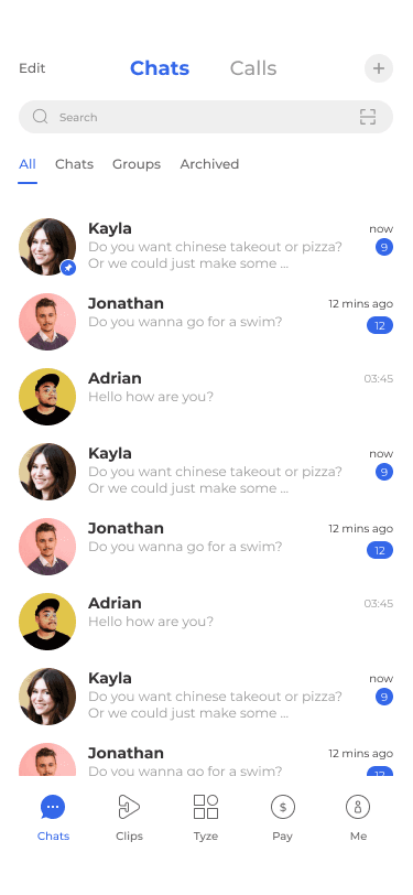 Tyze screen 8