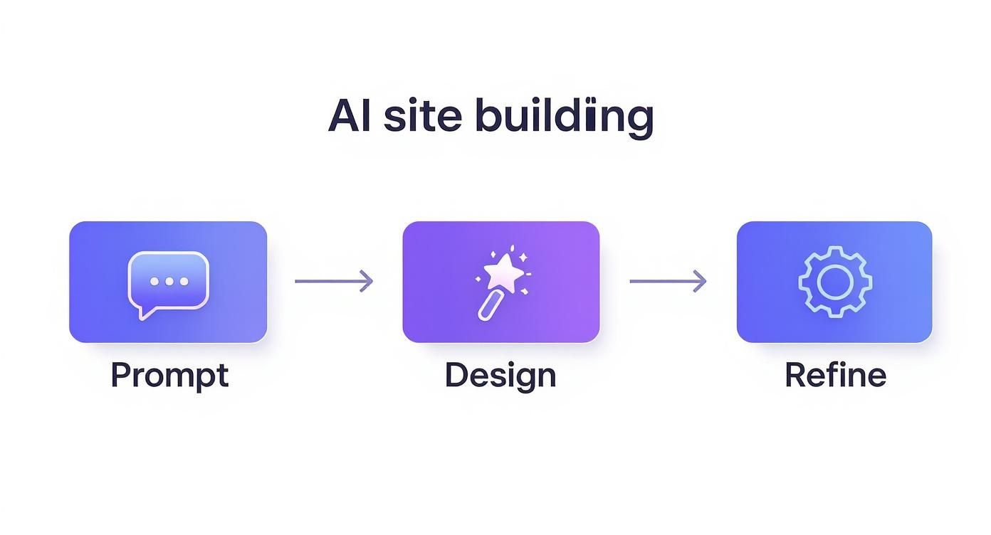 Infographic about how to publish a site
