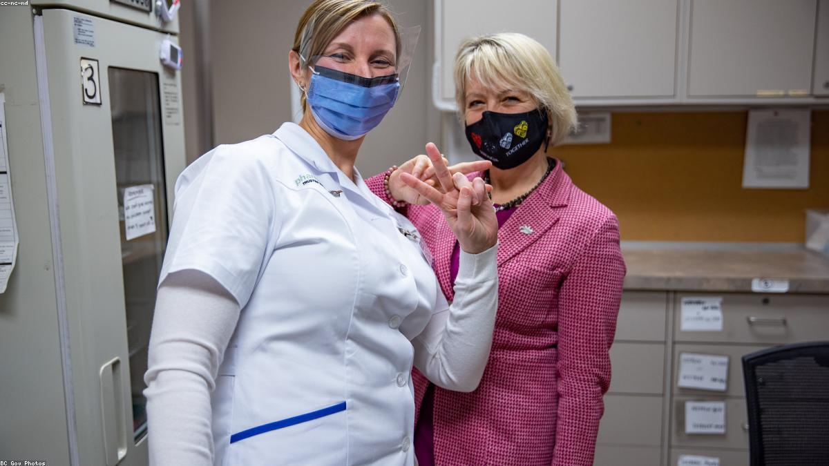 Pharmacist preparing a vaccination at a community pharmacy in Hamilton, MT