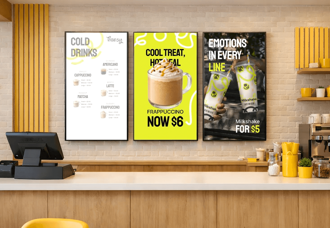 Product presentation scene with branded packaging in studio setup