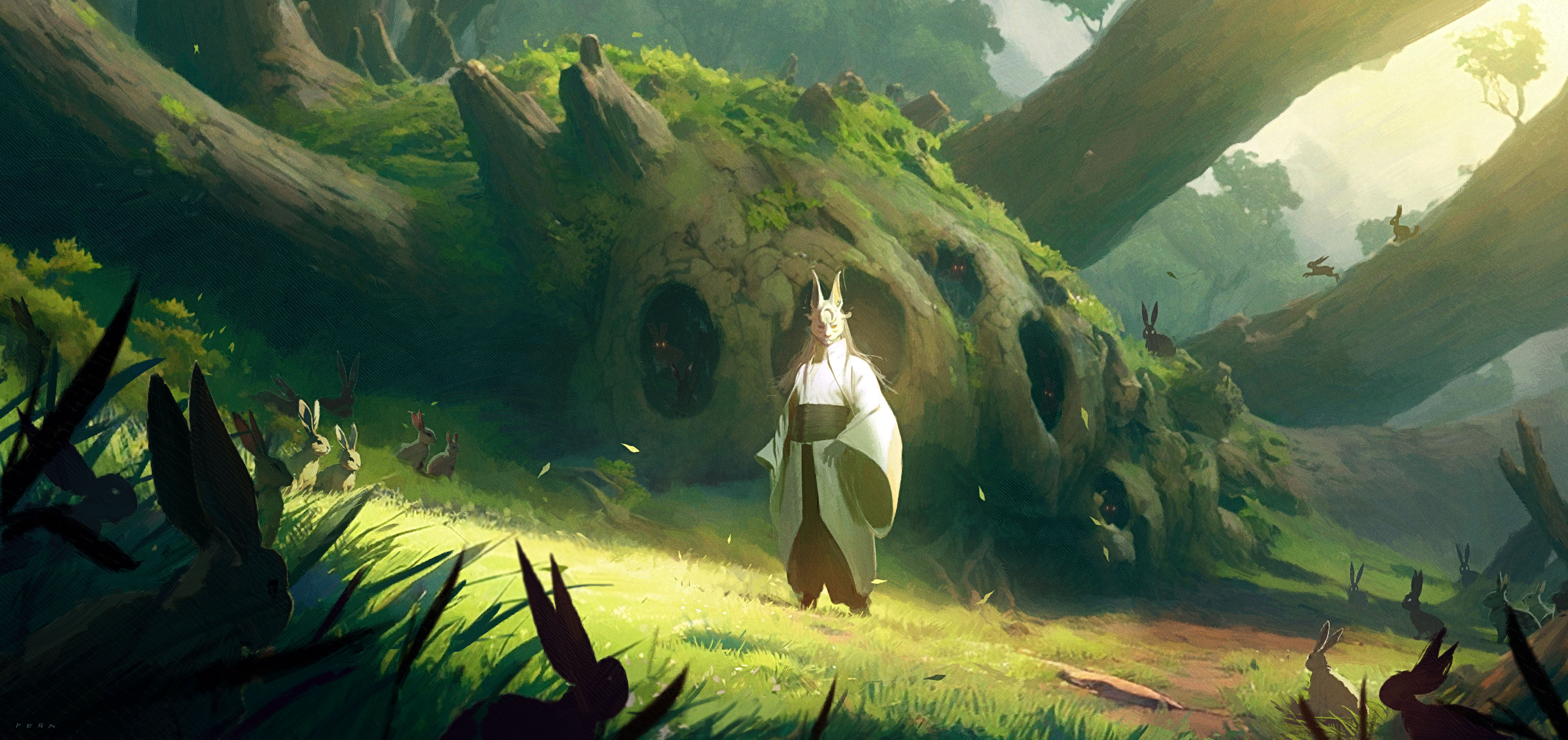 Tigris & Michis concept art – atmospheric world design with ancient folklore symbolism