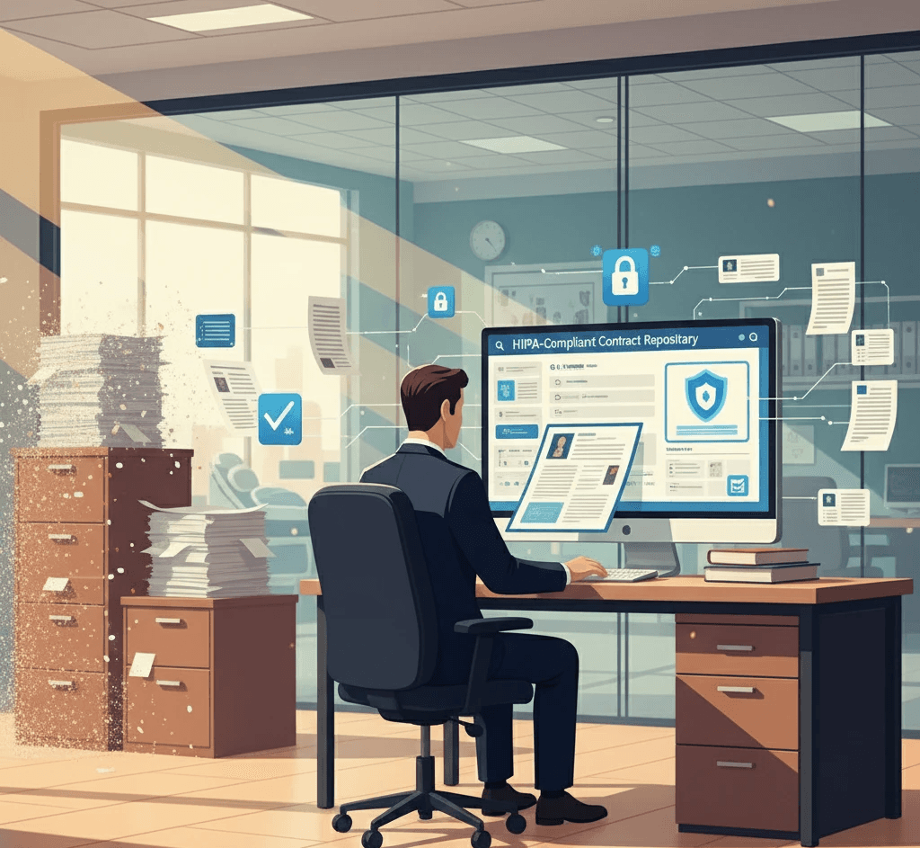 Unified, HIPAA-Compliant Contract Repository