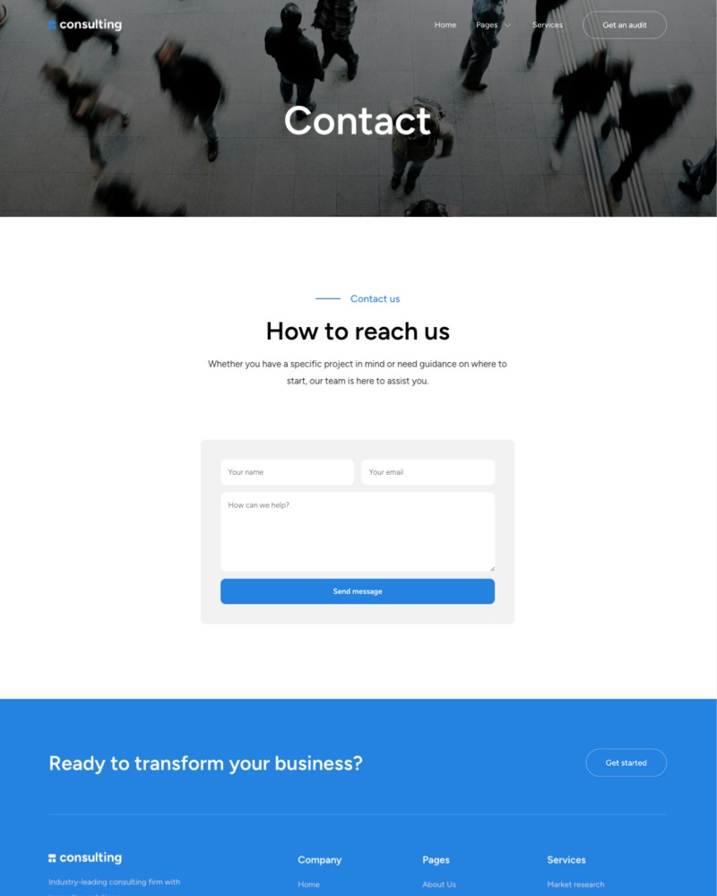 Consulting - Contact