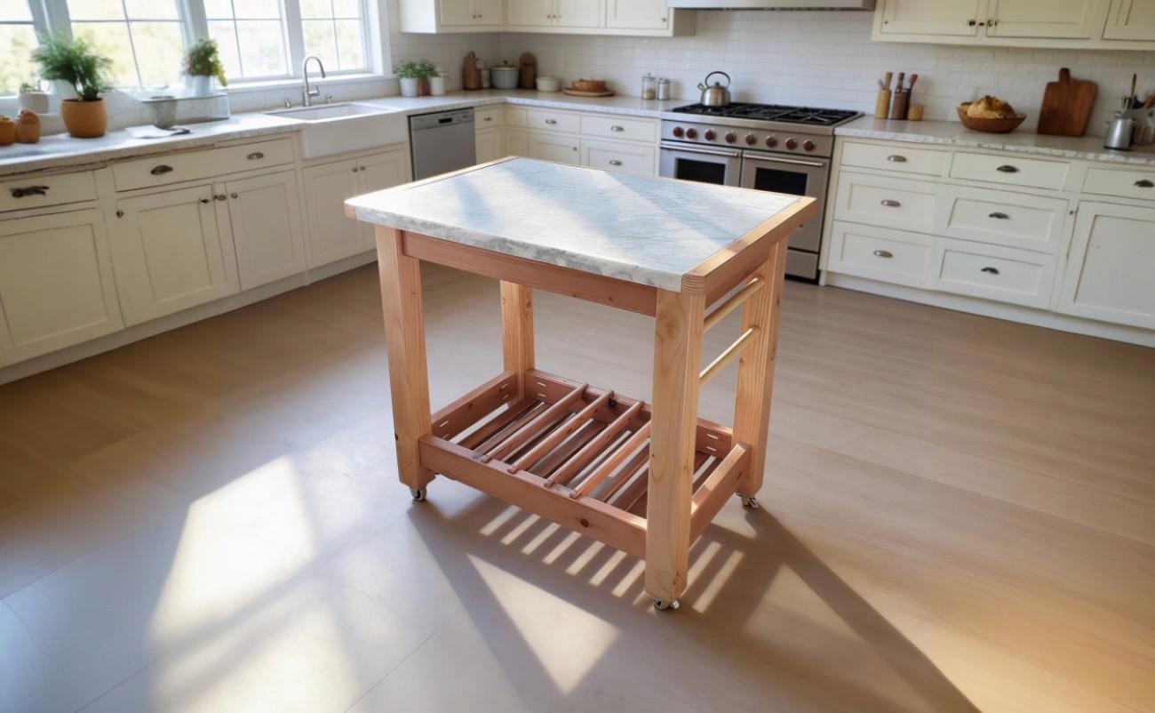 Marble Baking Cart