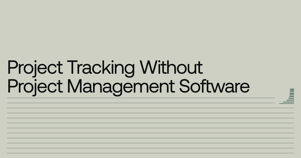 Waxell Connect blog: Project tracking without project management software