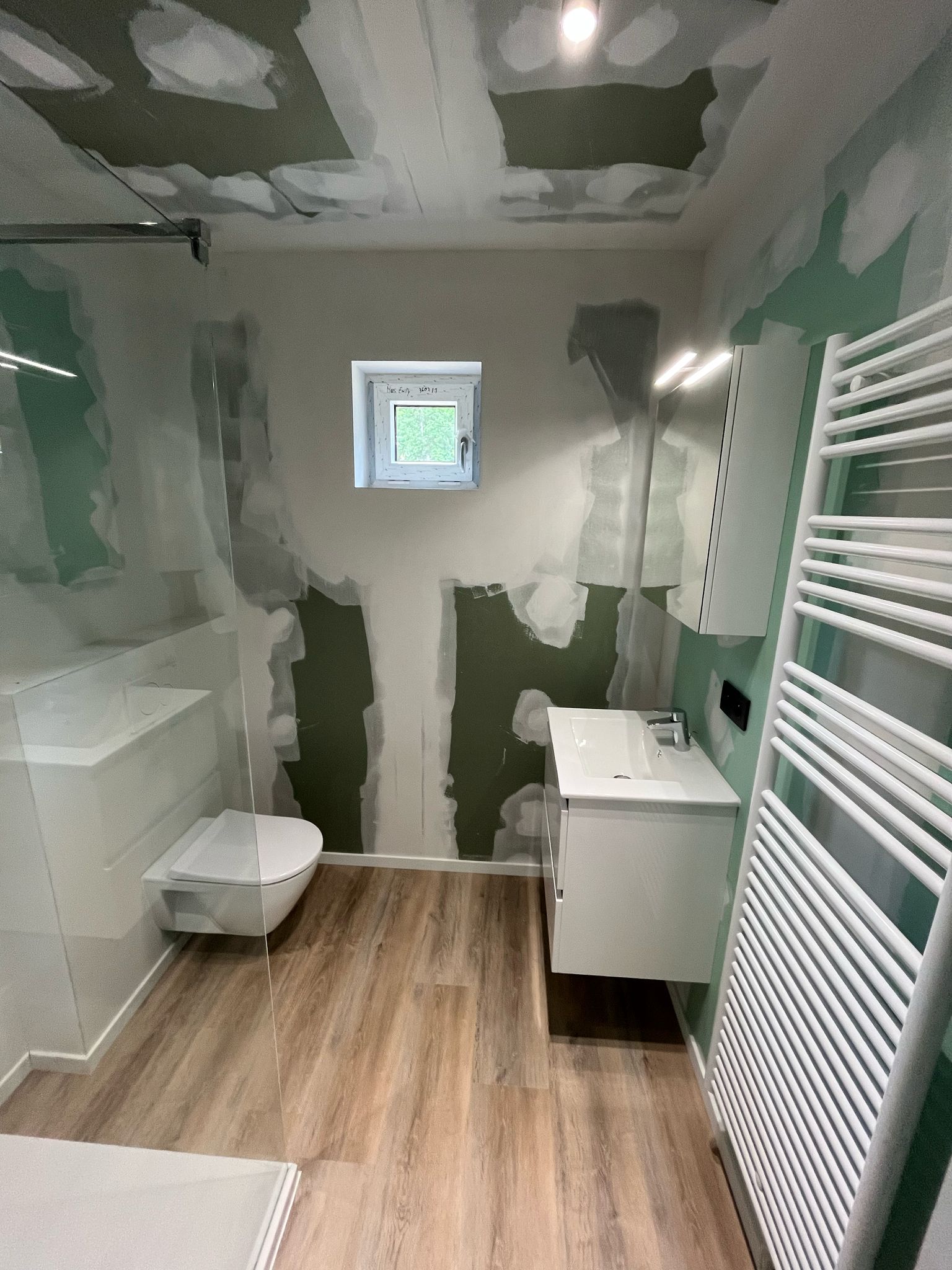 badkamer  in woning gebouwd door hubley