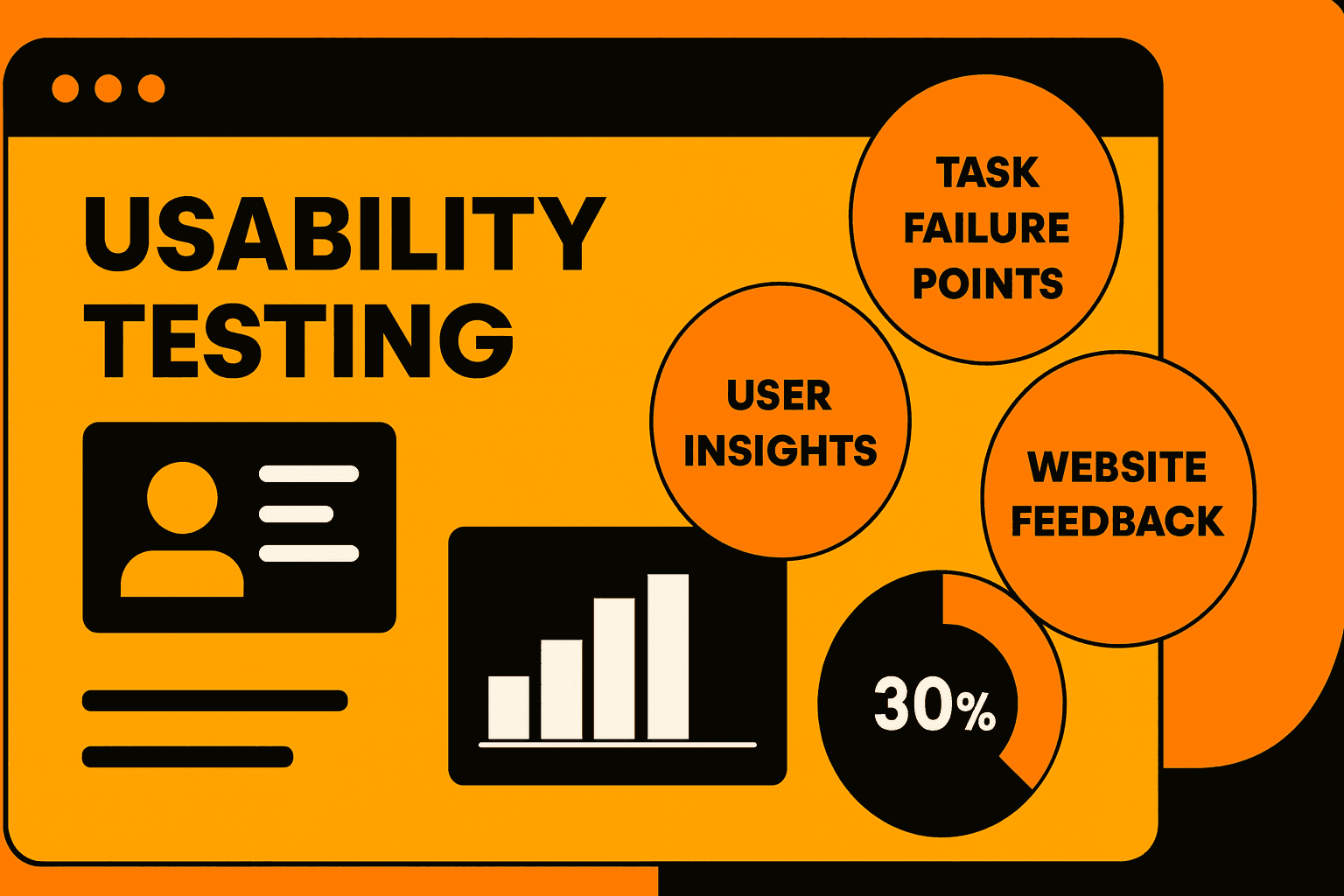  usability testing dashboard showing user insights and behavior analysis