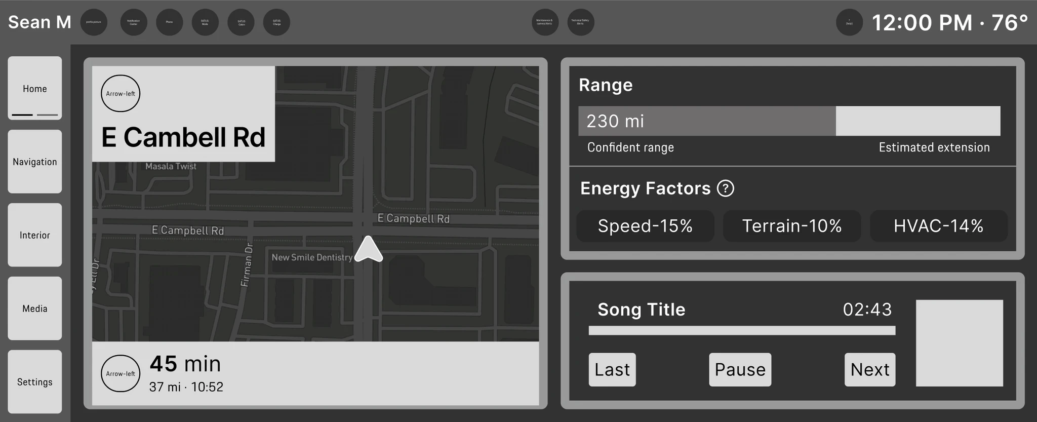 Driver Home Screen