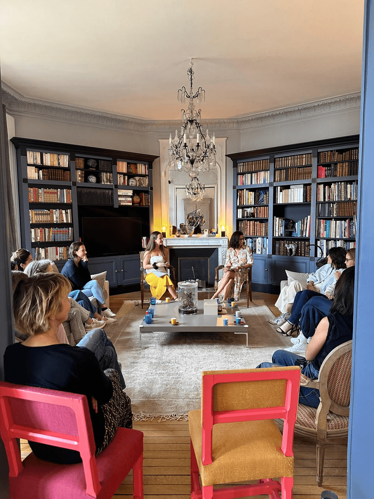 Chloe holding an event and workshop
