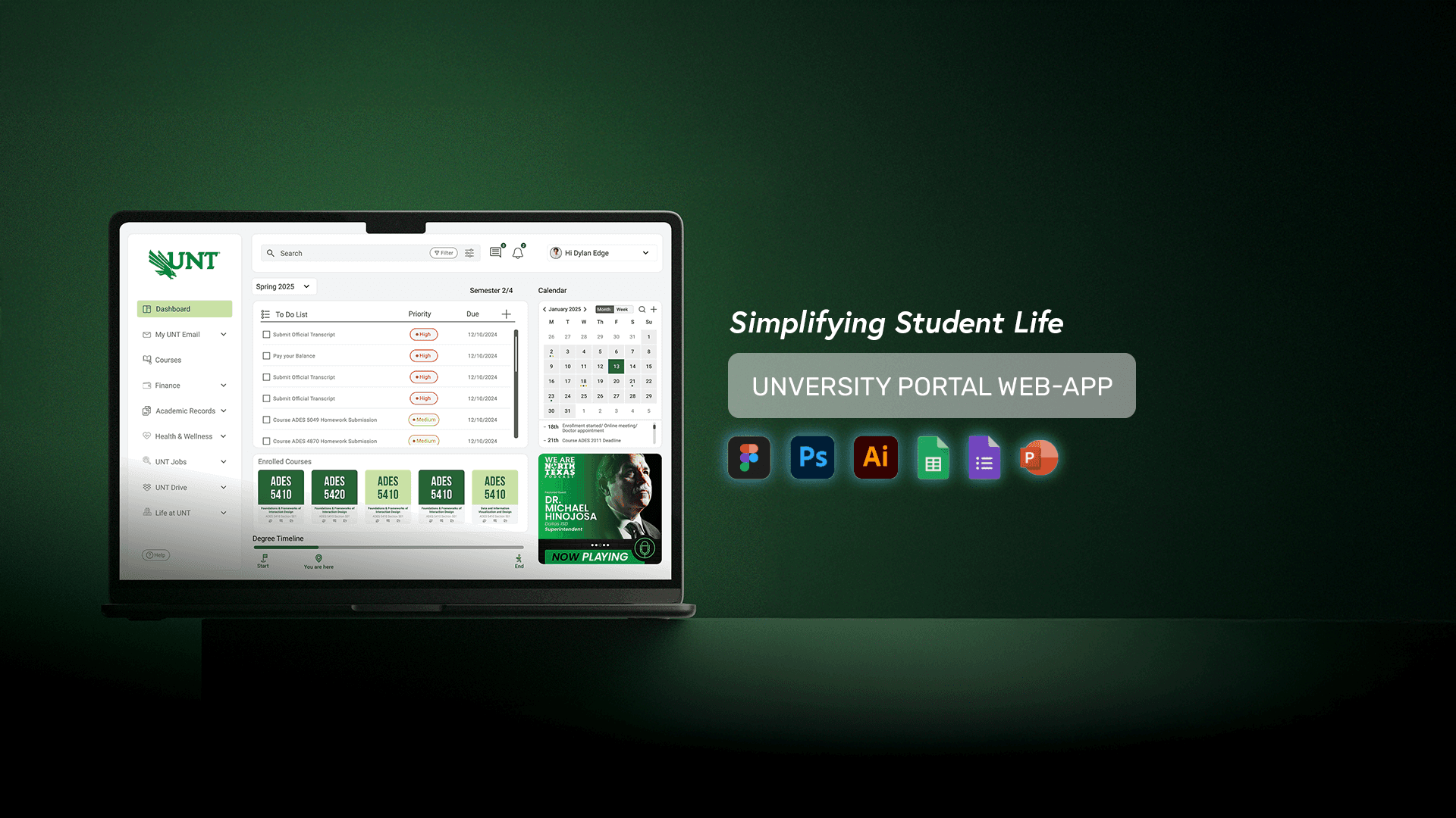 Abstract solo flower 