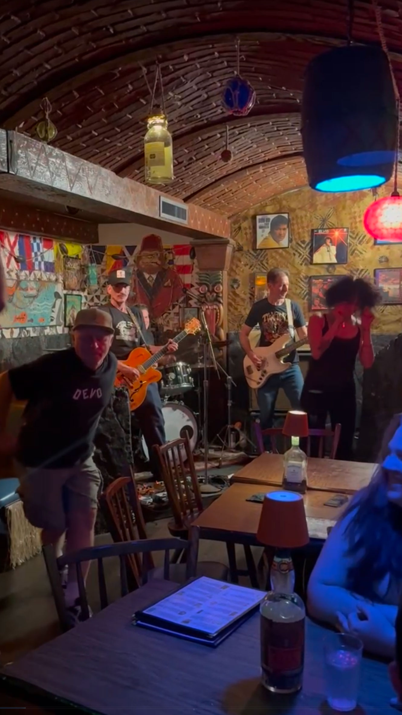 Messer Chups ripping it up at Moe's Alley in Santa Cruz.