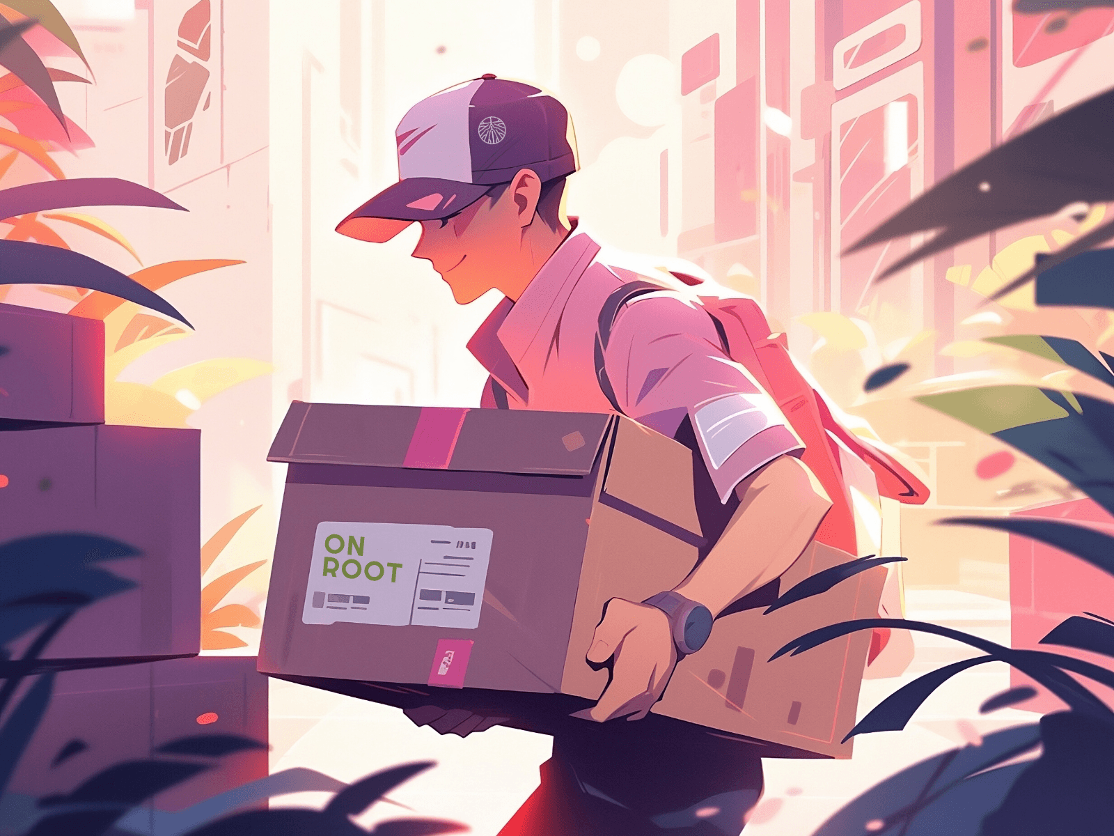 Happy Delivery Driver