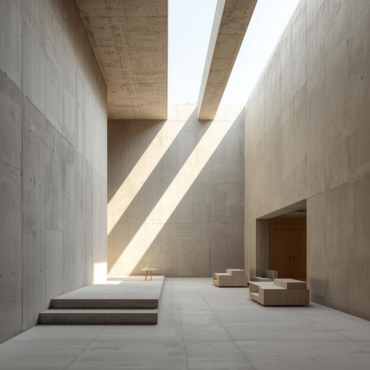 a spacious room showing modern and minimal room 