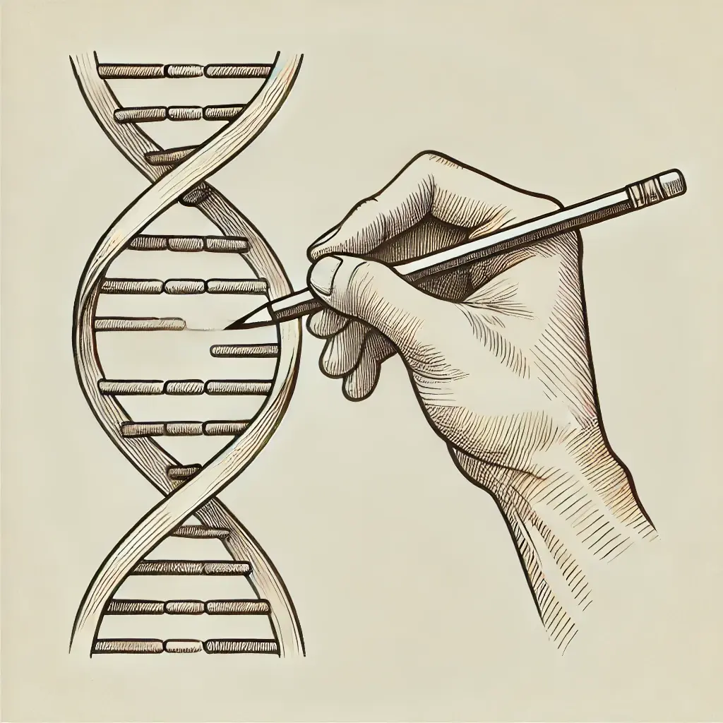 Hand with DNA