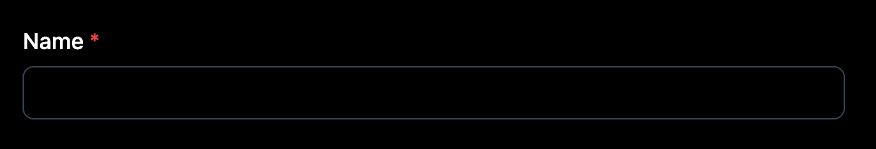 Name field