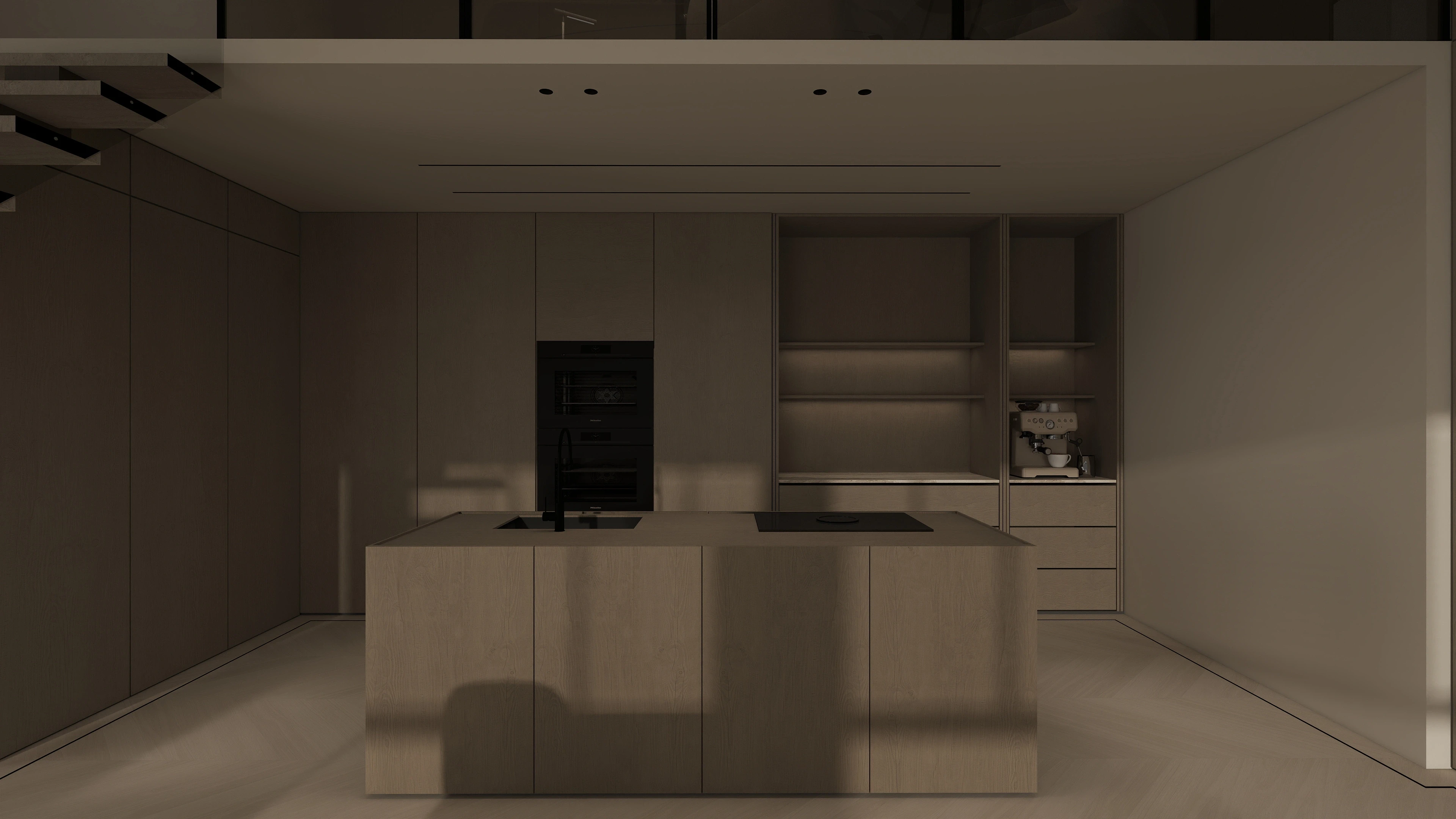 Ontwerp keuken vooraanzicht