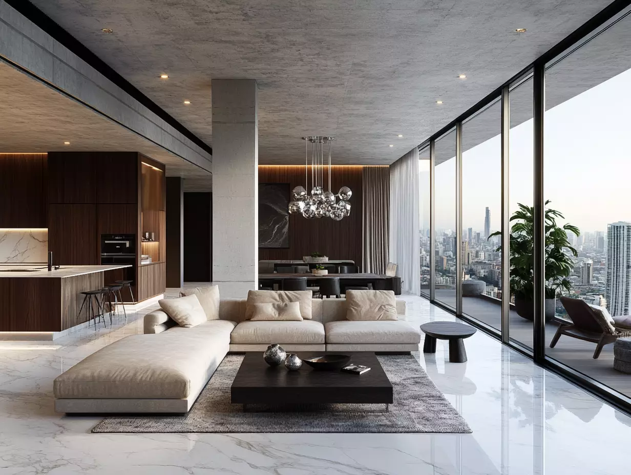 Spacious living room