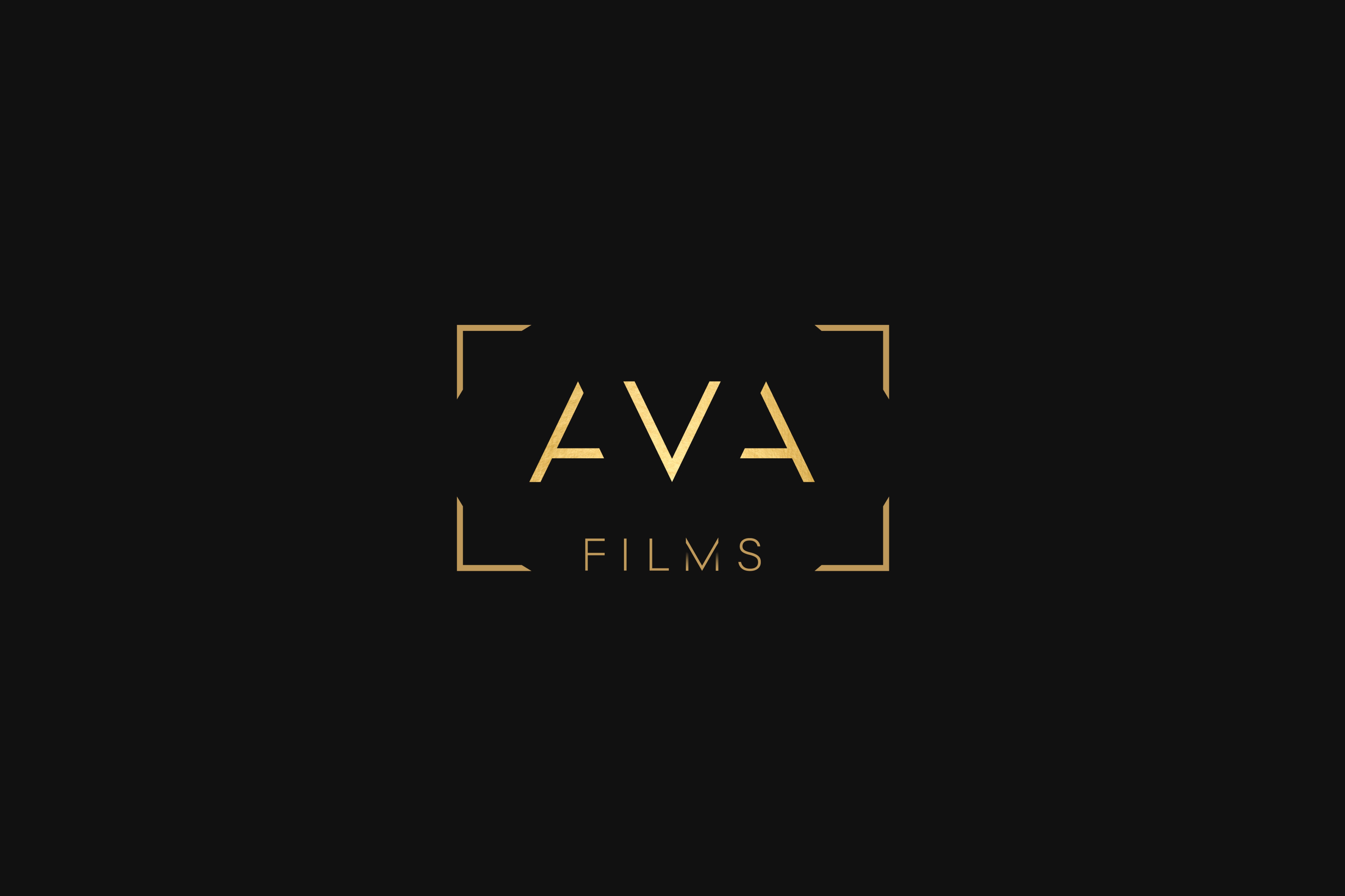 Black AVA Films logo with gold accents, symbolizing the brand’s expertise in luxury yacht videography, high-end real estate videos, and cinematic wedding films.