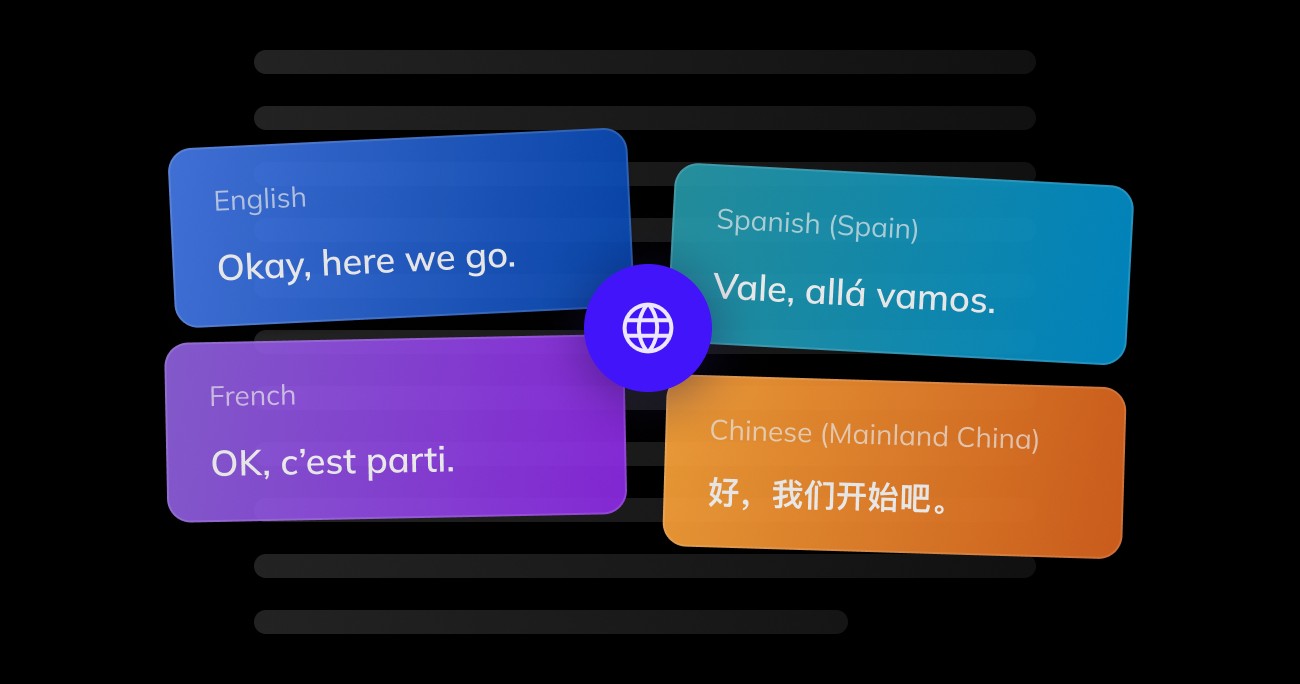 Vozo's AI video translator showing context-aware Spanish translation