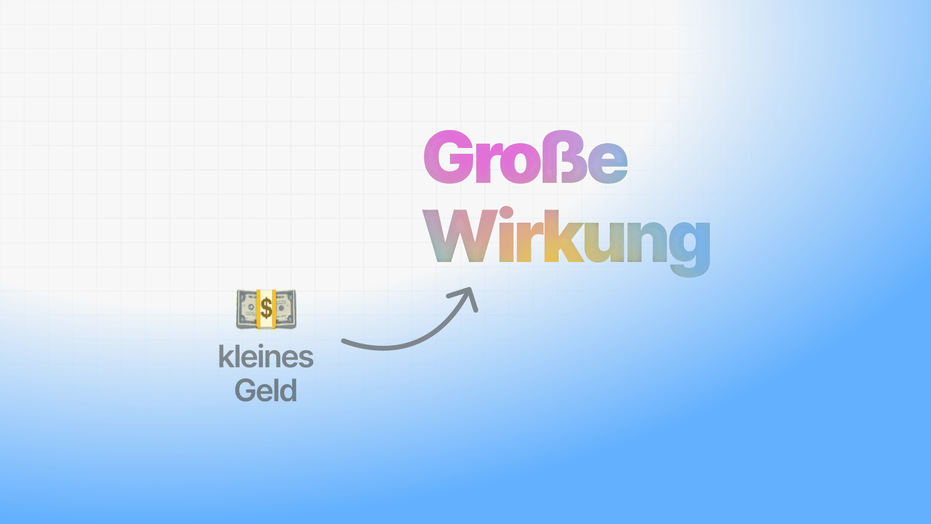 Kleines Geld Große Wirkung Blog Thumbnail