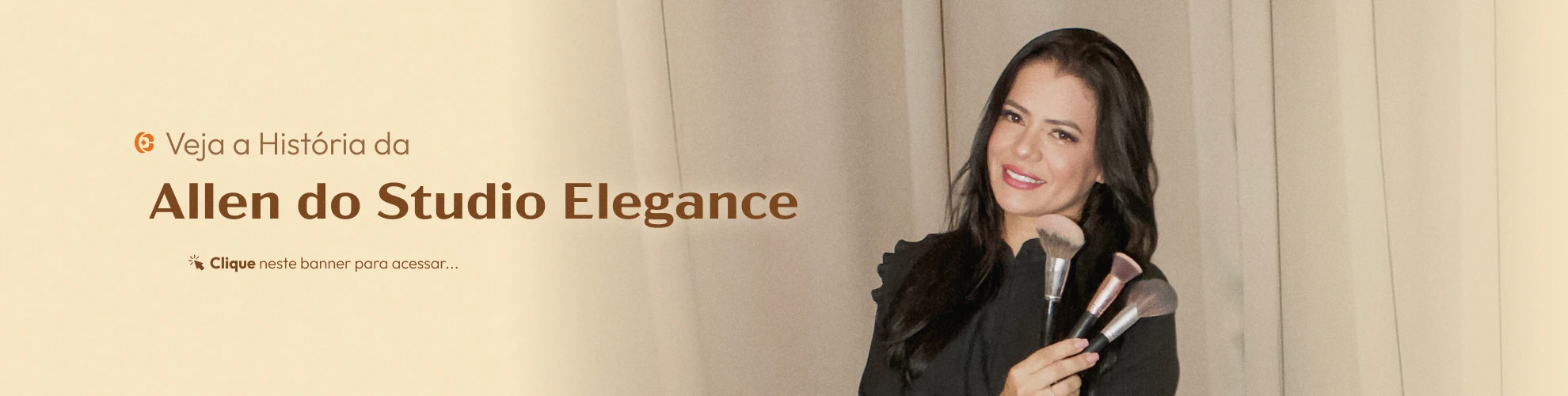 Essa Banner mostra Allen do Studio Elegance de Buritis - RO