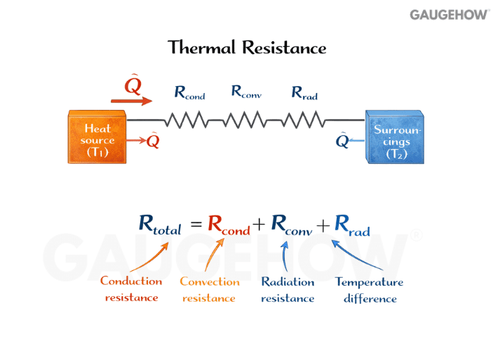 thermal resistance network diagram