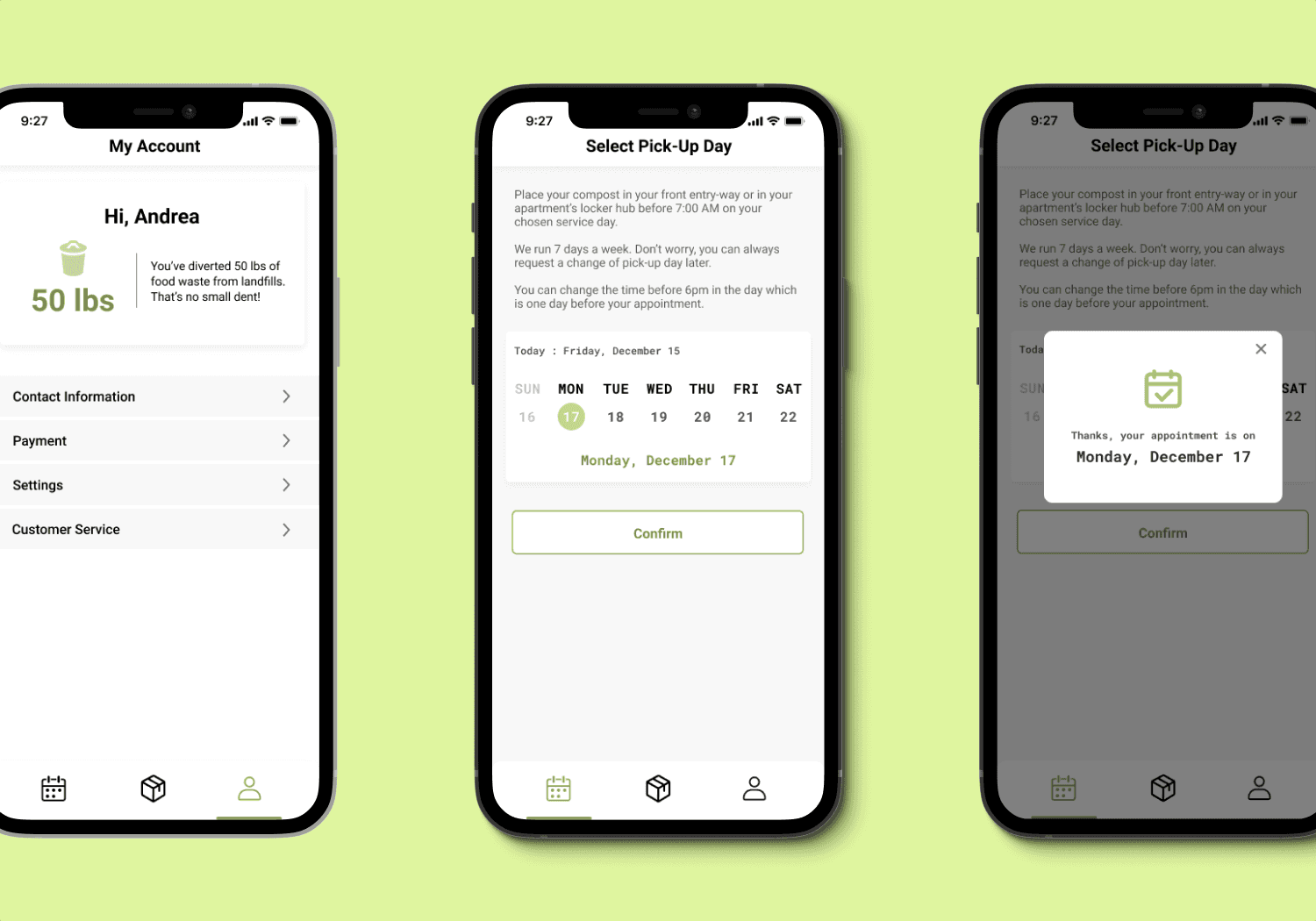 PlantChow Compost App Mockups