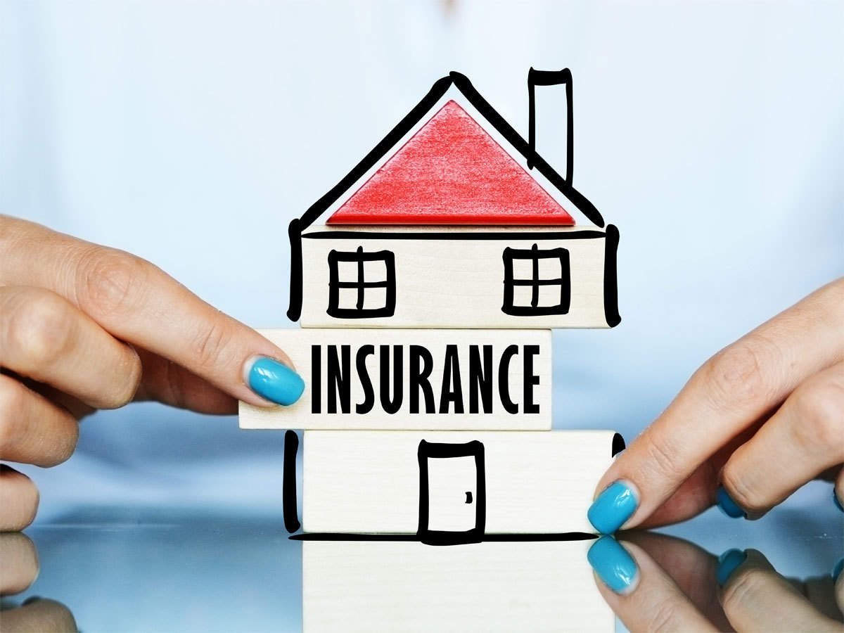 Insurance concept with a model house