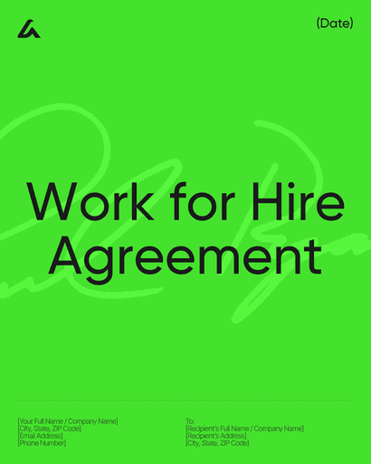 Work for Hire Agreement 