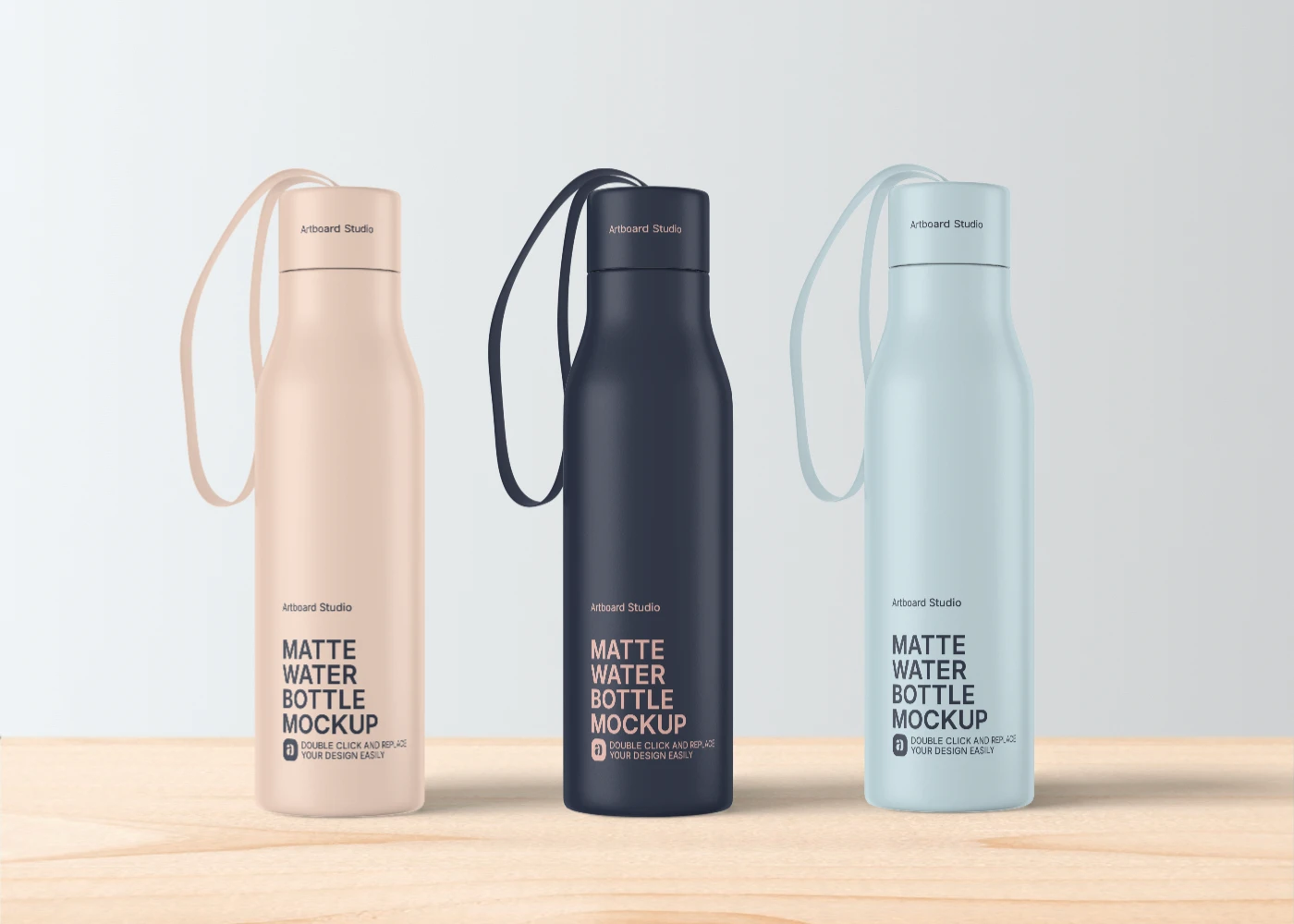 Water bottle mockup