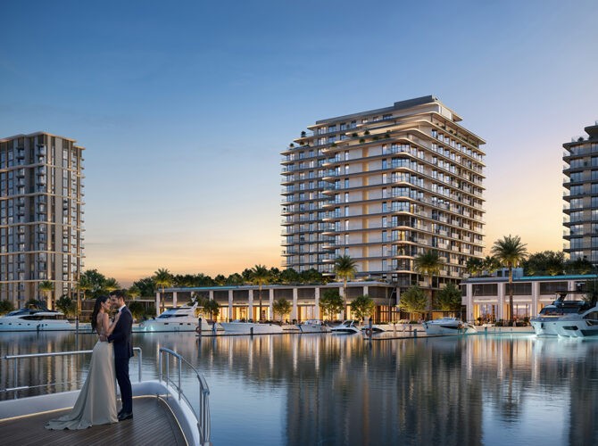 Luxury waterfront living at Fior by Emaar. Contact our real estate agents for exclusive marina-side units.