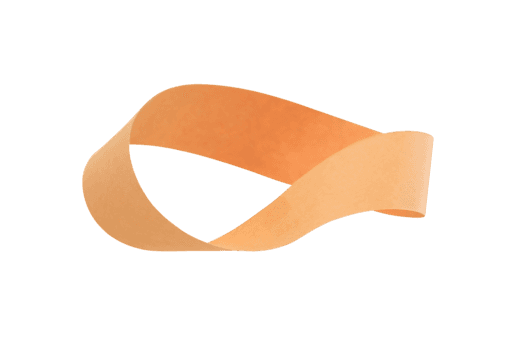 white oval shape with a black background