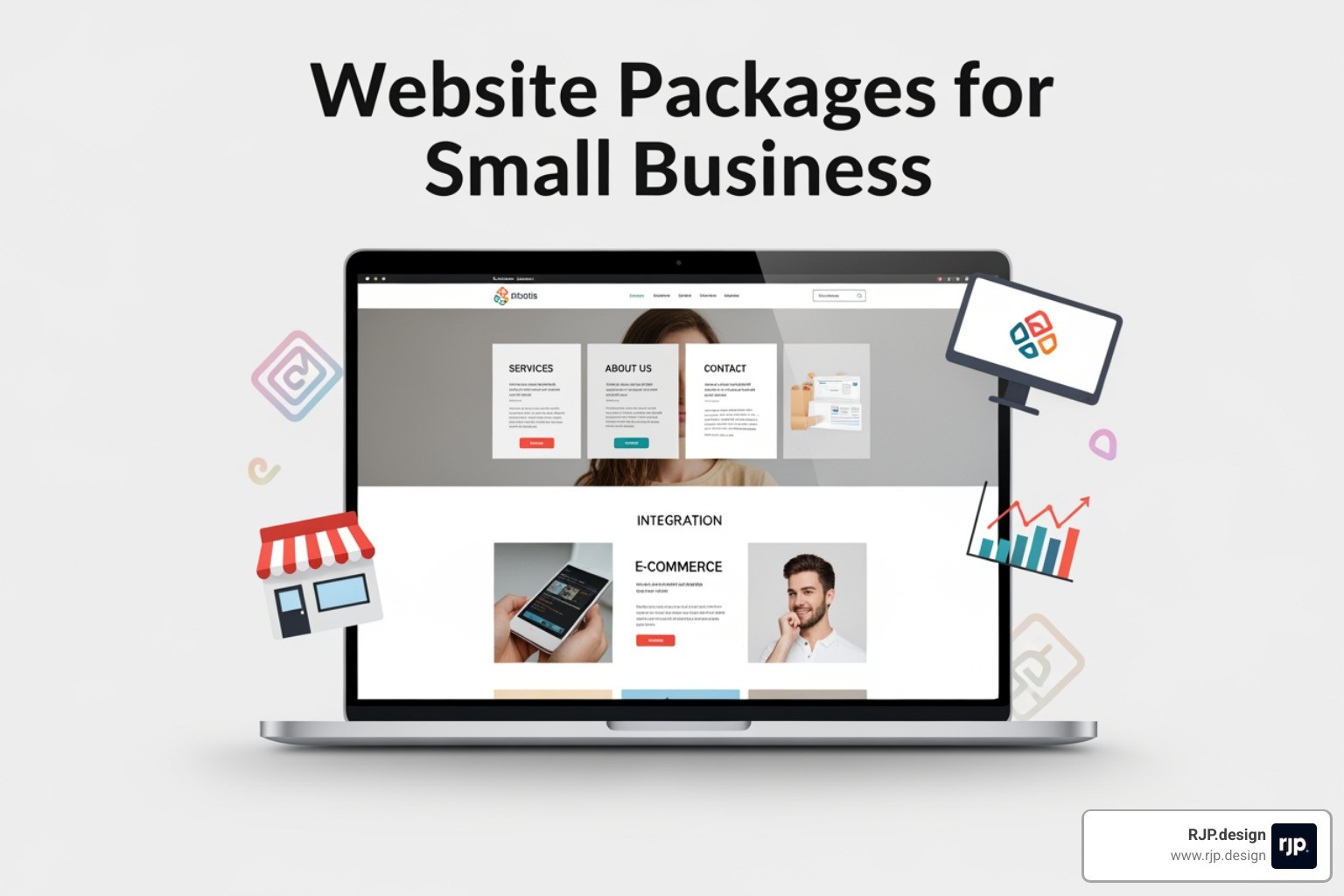 Business owner reviewing digital service tiers - website packages for small business