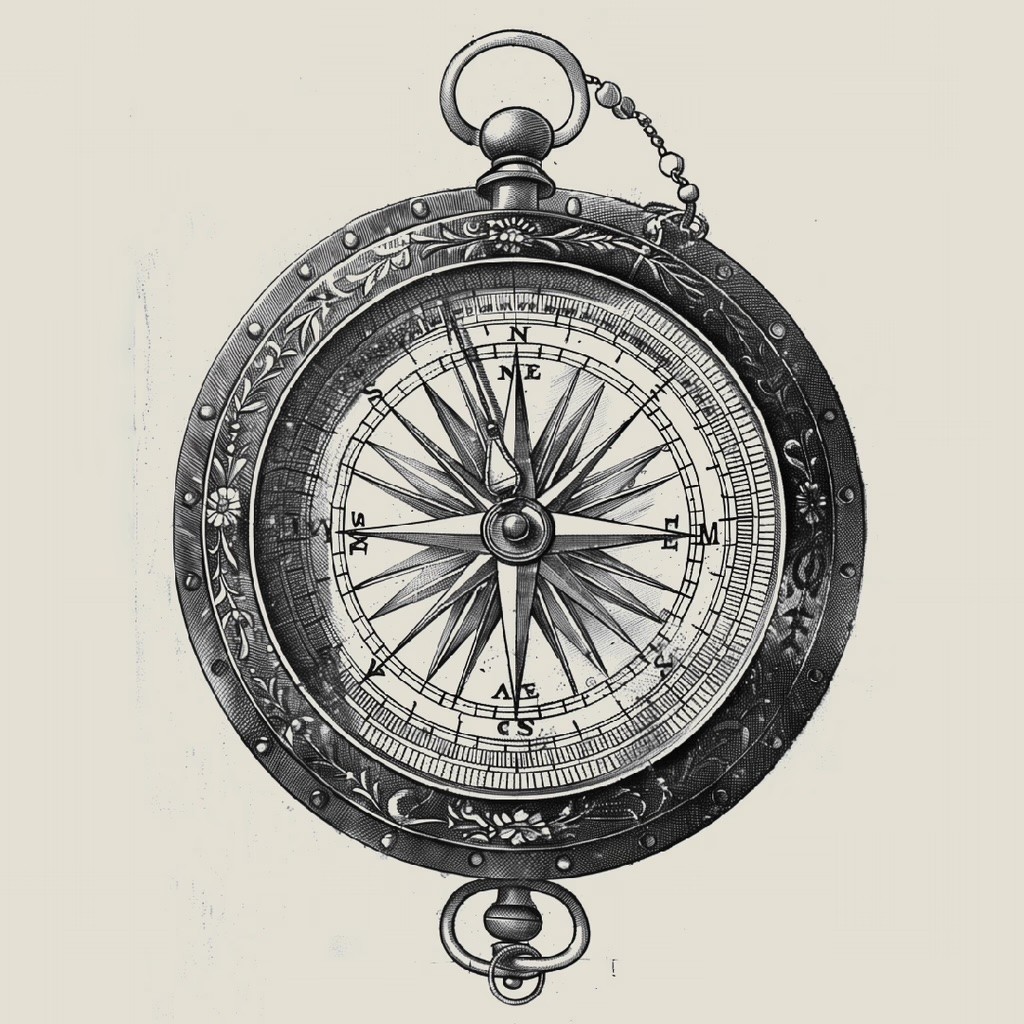 Explorer Elixir Illustration Compass
