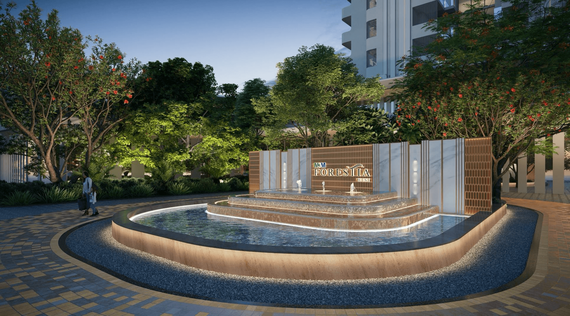 M3M Forestia West Grand Entrance and 60m Wide Boulevard Gurugram