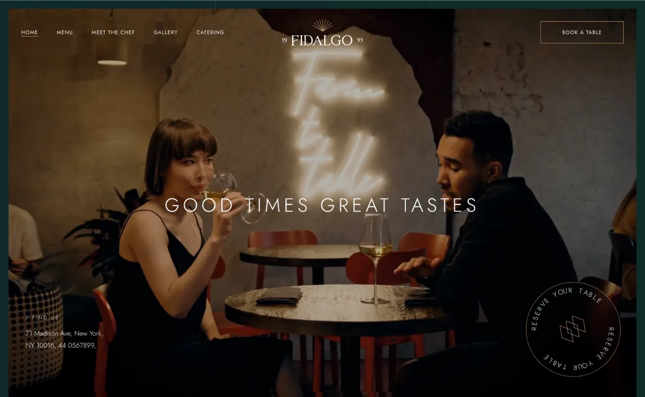 Restaurant Website Design