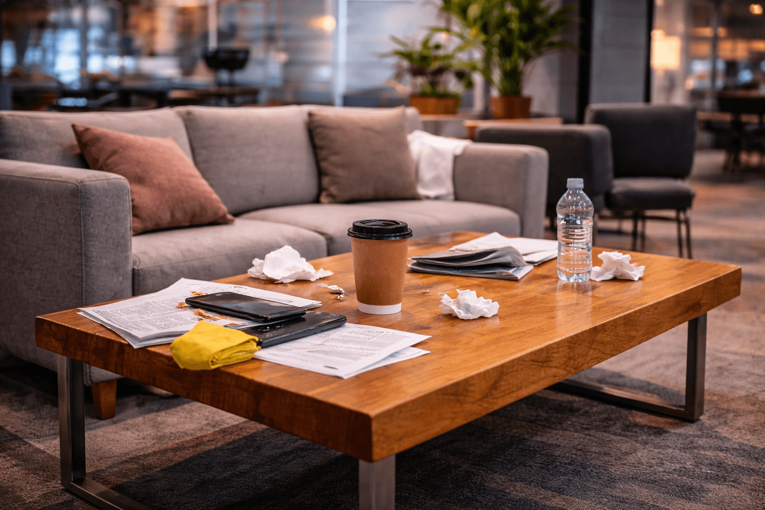 A modern brick house with a two-car garage, well-manicured lawn, and clear blue sky in the background.