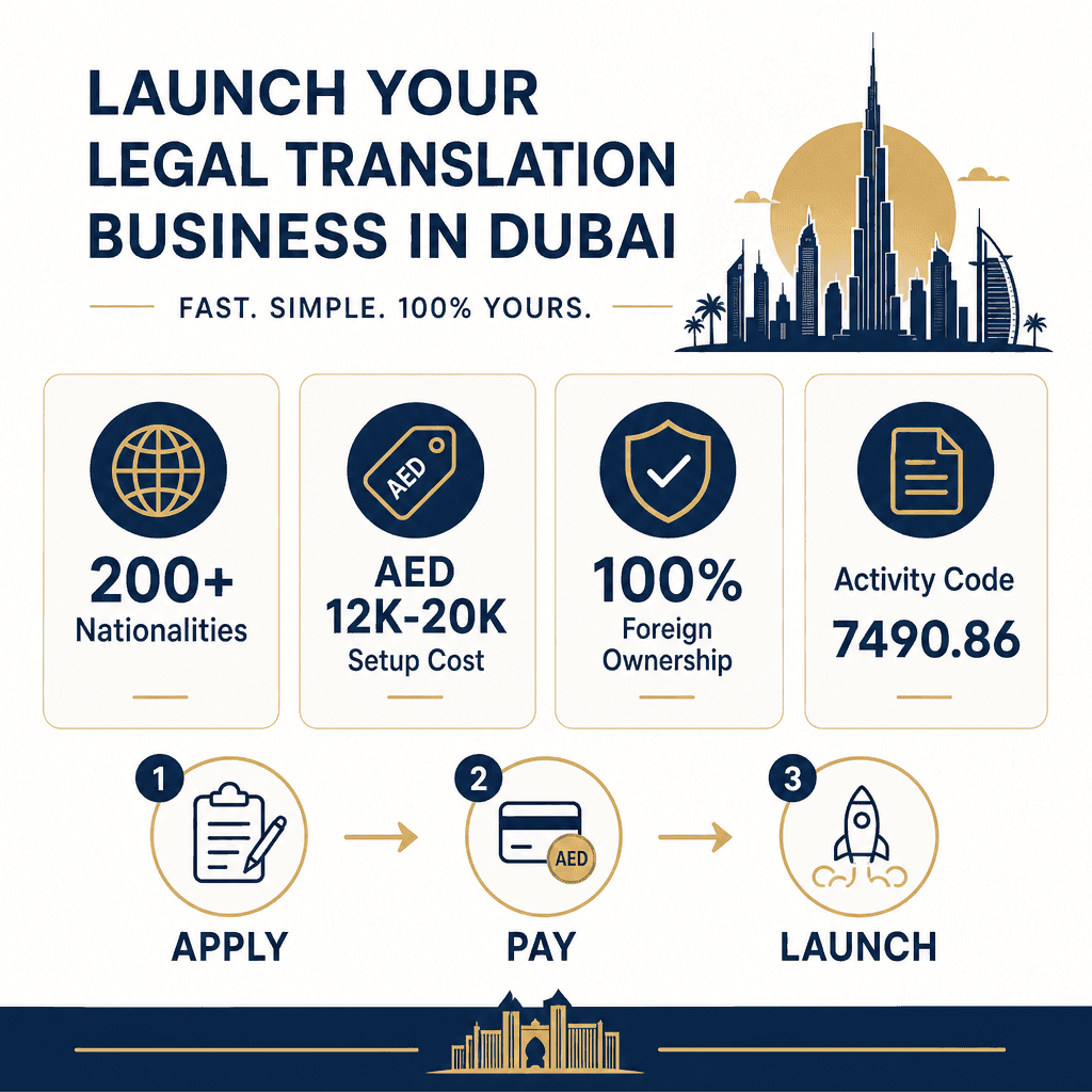 Infographic: Start a Legal Translation Business in Dubai