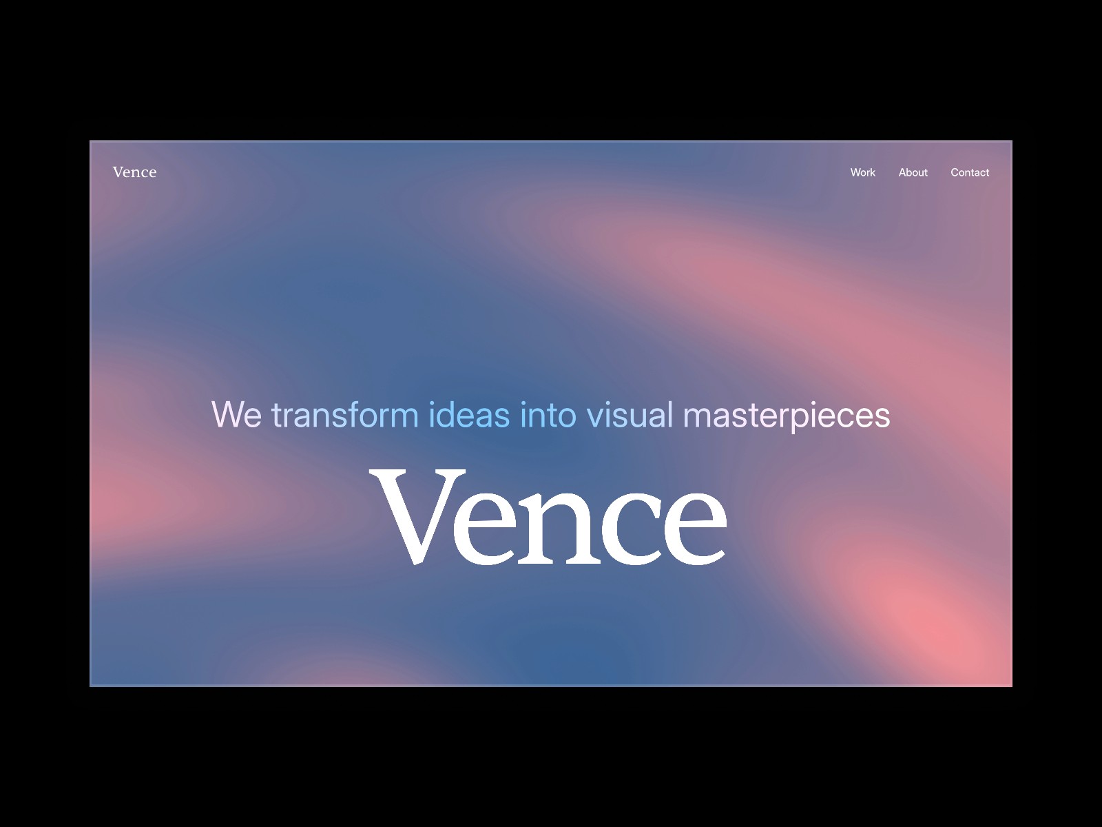 Vence — 创意机构官网设计灵感